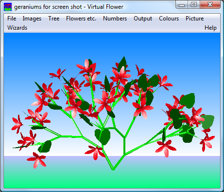 Create virtual flowers and geometrical animations - in 3D