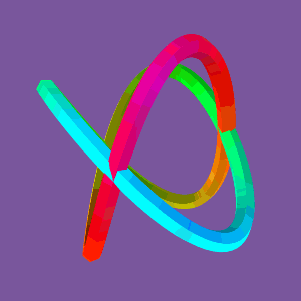 Simple 3D lissajous ... Click to get back to small image